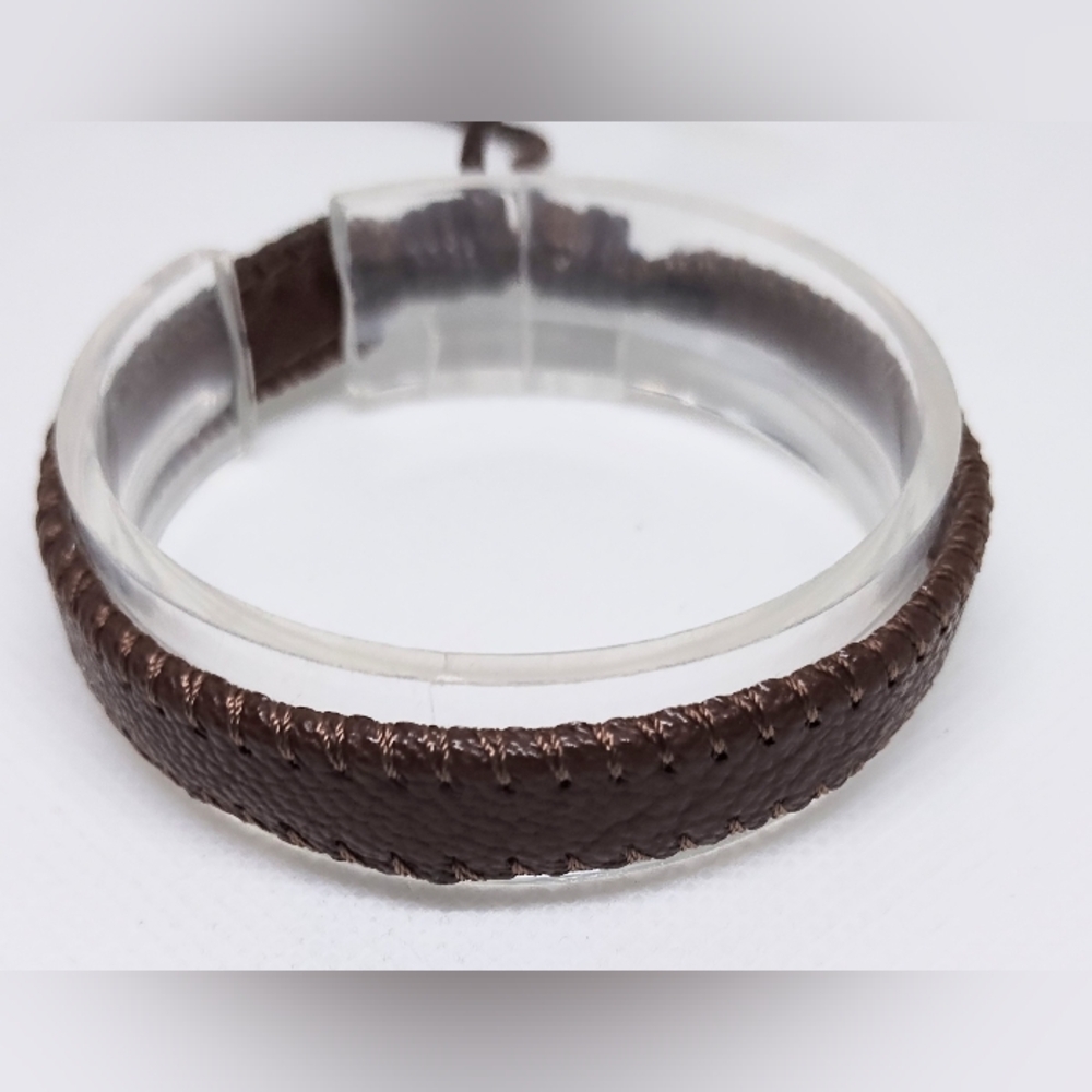 Men's Bracelet Leather‎ Brown New f67